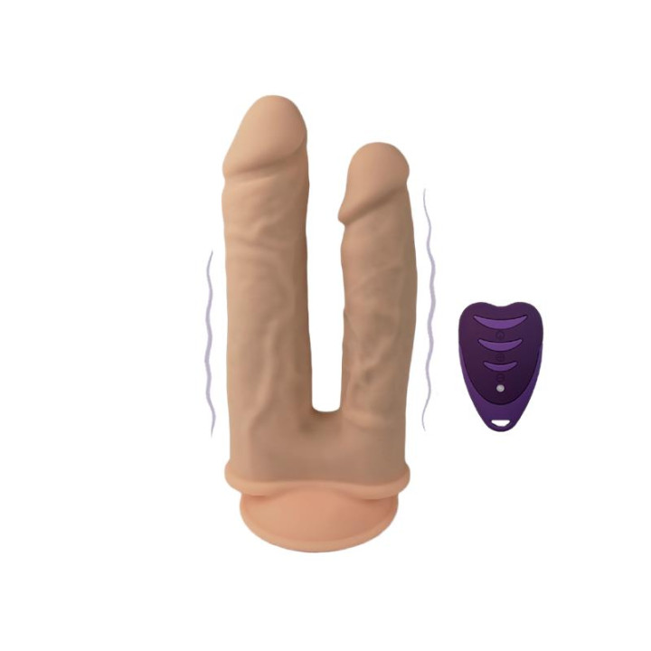 Dildo Doble Penetración 2 Motores Control Remoto de Silexd | VibraZon
