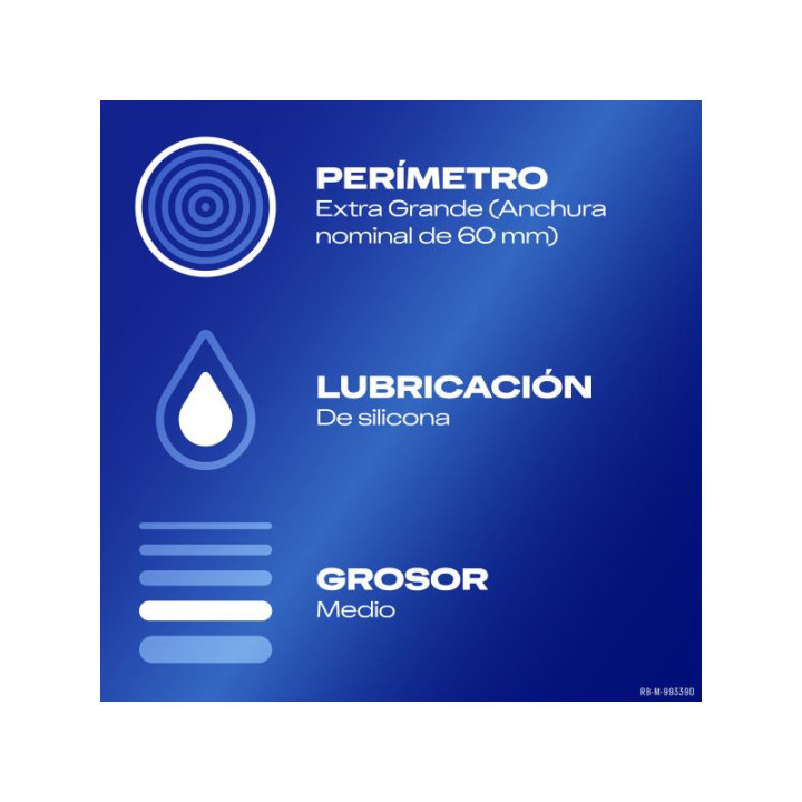 Preservativos Natural XL 12 ud de Durex | VibraZon