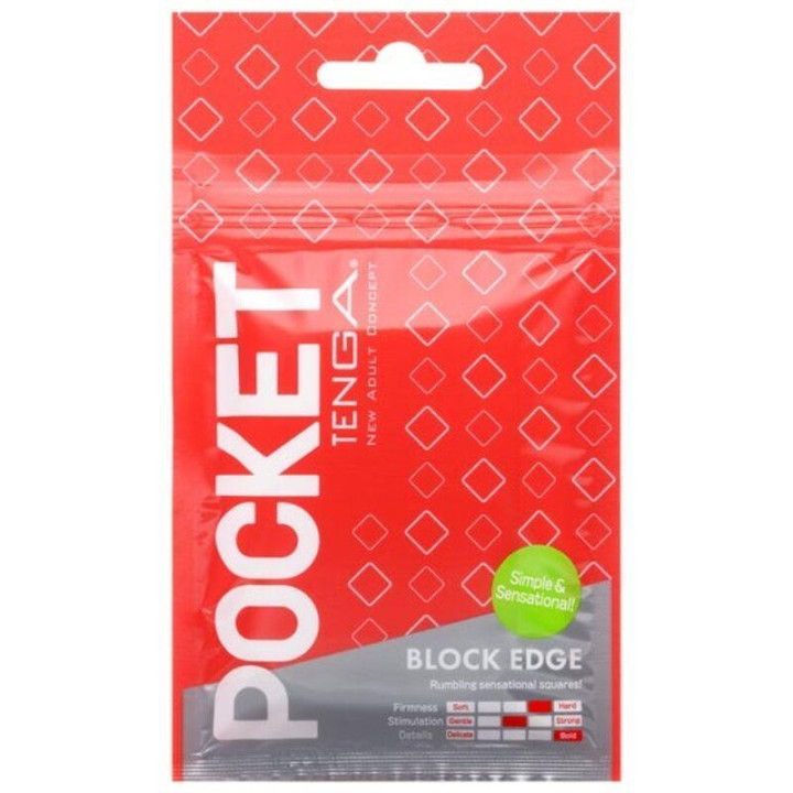 Masturbador Pocket Block Edge de Tenga | VibraZon