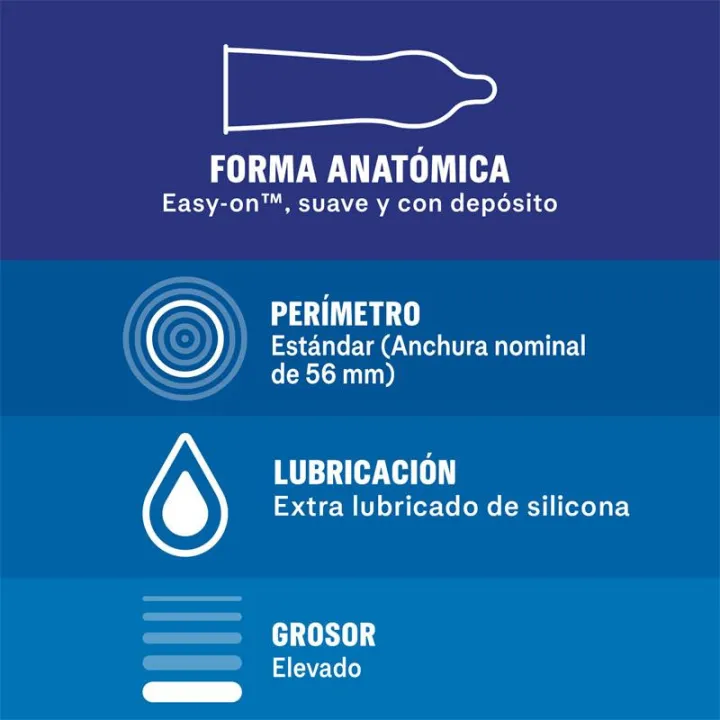 Preservativos Extra Seguro 12 ud de Durex
