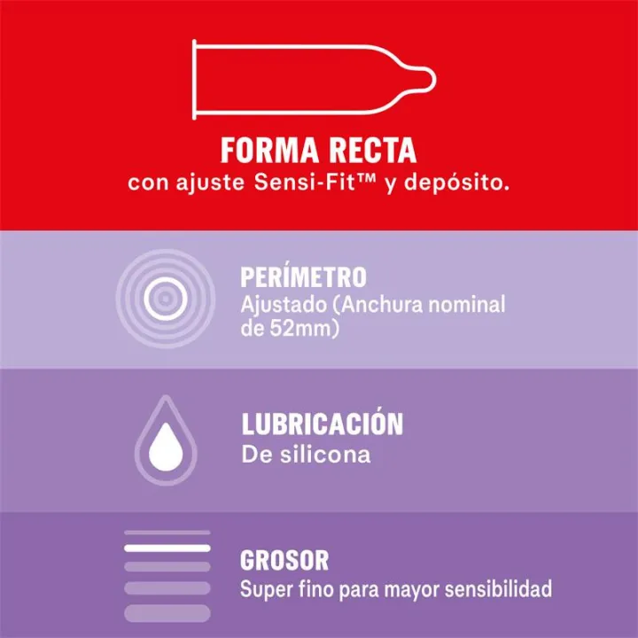 Preservativos Sensitivo Super Fino 6ud de Durex