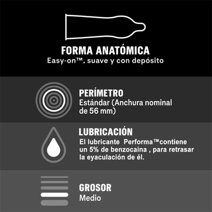 Preservativos Placer Prolongado 12ud de Durex