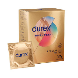 Preservativos Real Feel 24ud de Durex | VibraZon