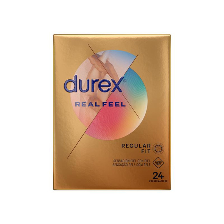 Preservativos Real Feel 24ud de Durex | VibraZon
