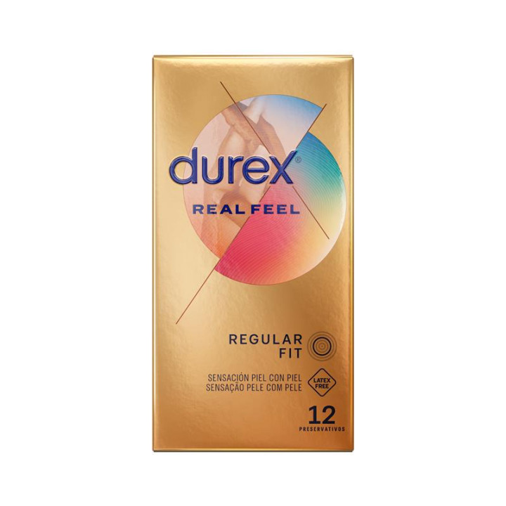 Preservativos Real Feel 12ud de Durex | VibraZon