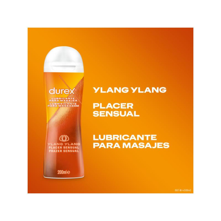 Gel de Masaje 2 en 1 Sensual Ylang Ylang 200 ml de Durex | VibraZon