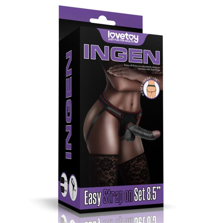 Arnés Ajustable con Dildo 8.5 de Lovetoy | VibraZon