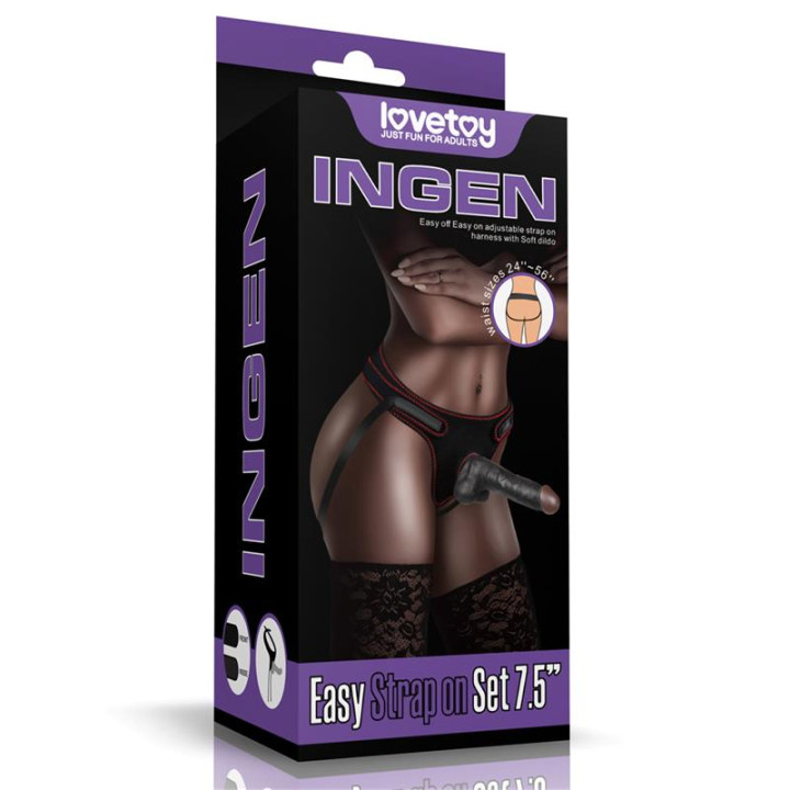 Arnés Ajustable con Dildo 7.5 de Lovetoy | VibraZon
