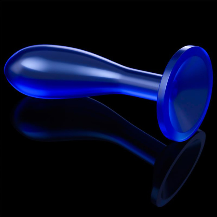 Plug Anal Flawless Azul Transparente 6 de Lovetoy | VibraZon