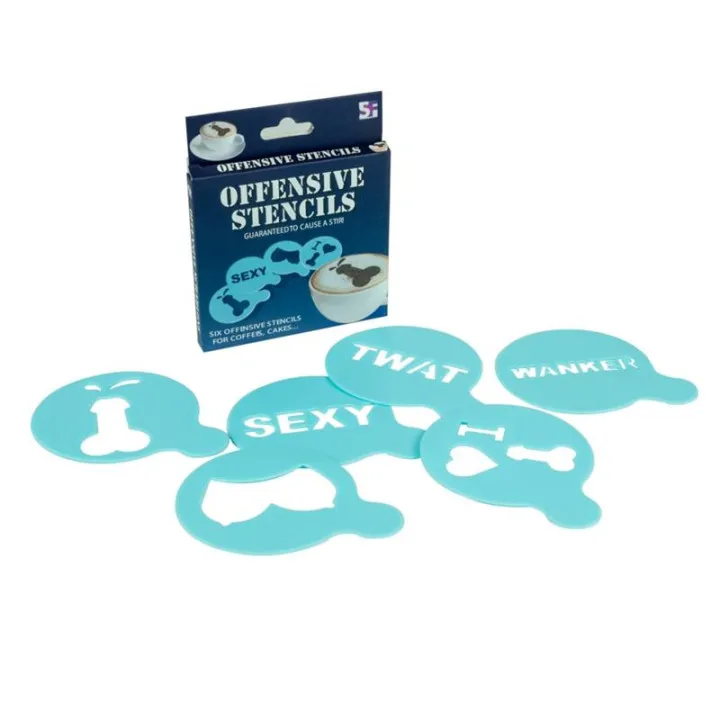 Pack de 12 Moldes Offensive Stencils de Spencer & Fleetwood
