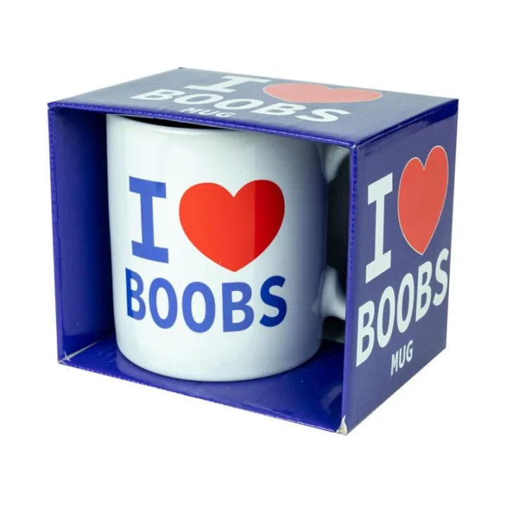 Taza de Cerámica I Love Boobs de Spencer & Fleetwood