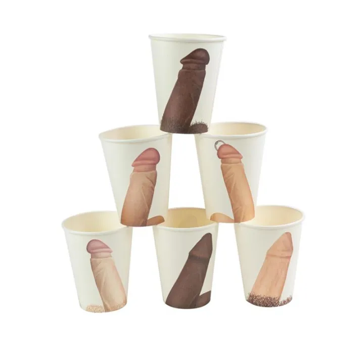 Vasos con Penes Pack de 6 de Spencer & Fleetwood