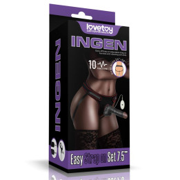 Arnés Ajustable con Dildo 10 Funciones 7.5 de Lovetoy | VibraZon