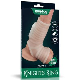 Funda el pene y testículos con vibración Wave Knights de Lovetoy | VibraZon