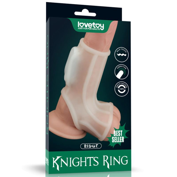 Funda el pene y testículos con vibración Ridge Knights de Lovetoy | VibraZon