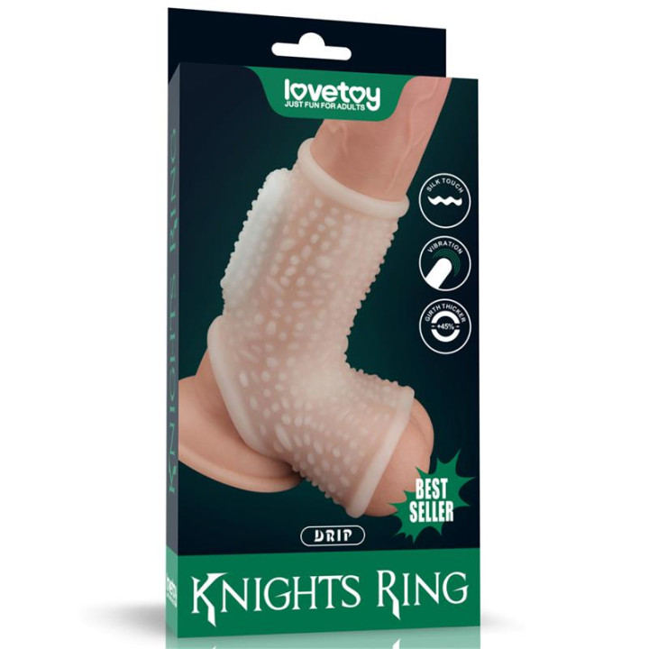 Funda el Pene y Testículos con Vibración Drip Knights de Lovetoy | VibraZon