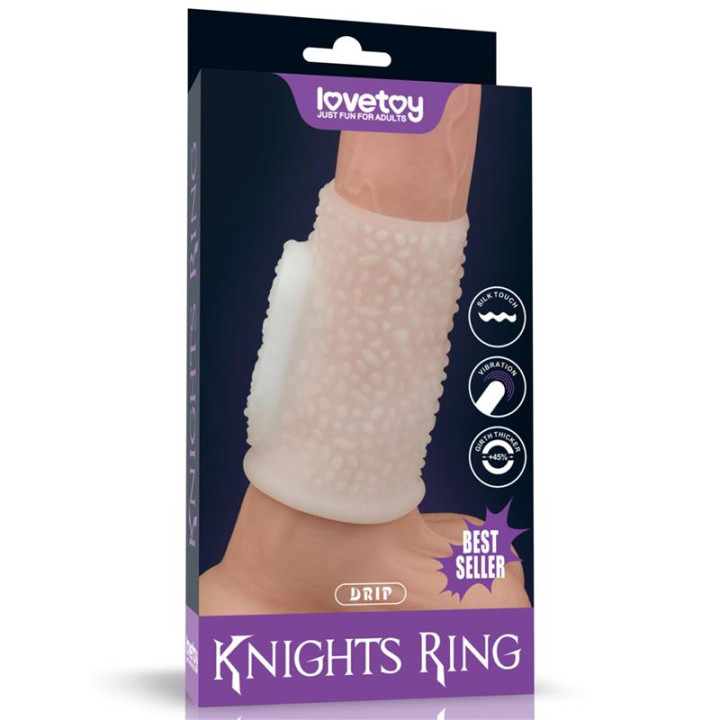 Funda para el Pene con Vibración Drip Knights de Lovetoy | VibraZon