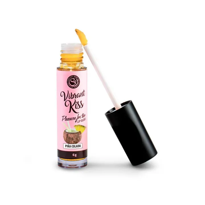 Lip Gloss Vibrant Kiss Sabor Piña Colada de Secret Play