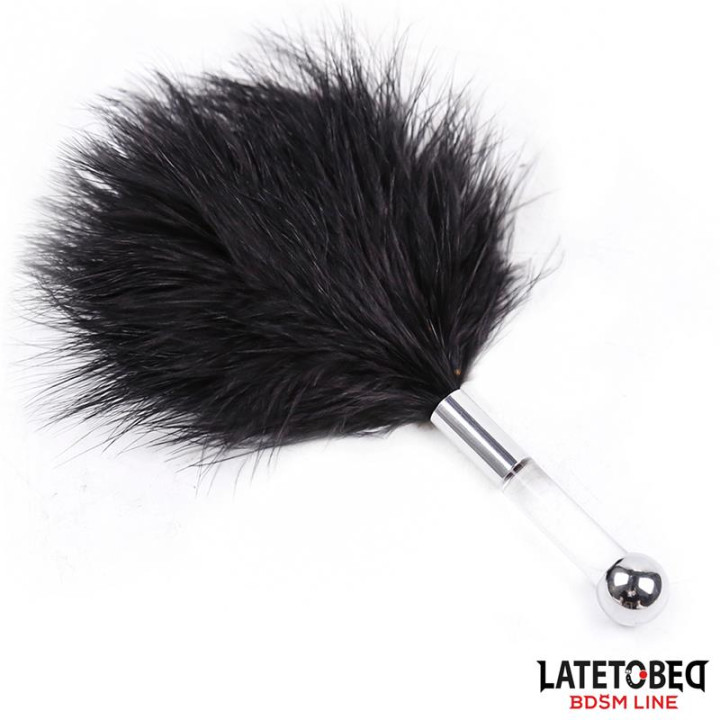 Estimulador de Plumas con Mango de Metal de Latetobed Bdsm Line | VibraZon