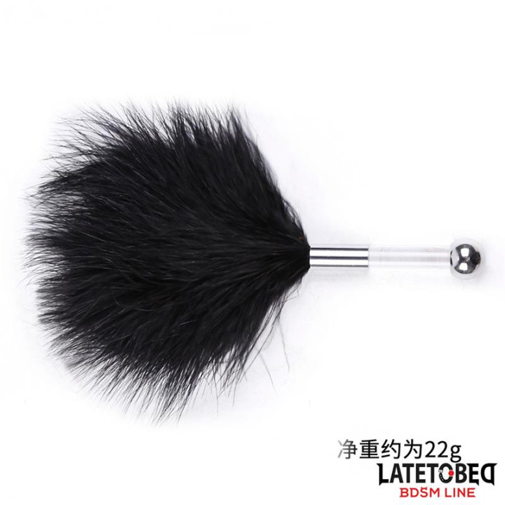 Estimulador de Plumas con Mango de Metal de Latetobed Bdsm Line | VibraZon