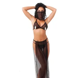 Disfraz Danza del Vientre Negro Talla Única de Amorable