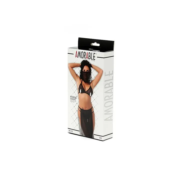 Disfraz Danza del Vientre Negro Talla Única de Amorable