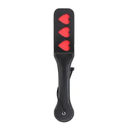 Pala Cuero Vegano con Corazones 32 cm de Latetobed Bdsm Line
