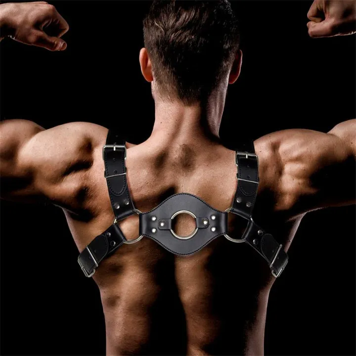 Quovis Arnés Masculino para Bondage Cuero Vegano de Intoyou Bdsm Line