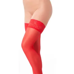 Medias Color Rojo Talla Única de Amorable