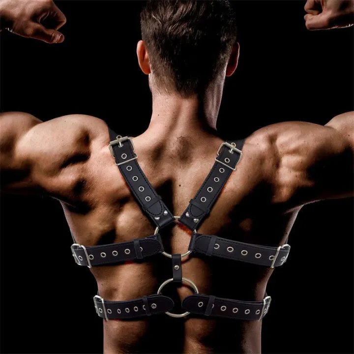 Aurum Arnés Masculino para Bondage Cuero Vegano de Intoyou Bdsm Line