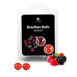 Secret Play Set 2 Brazilian Balls Aroma Frutas del Bosque | VibraZon
