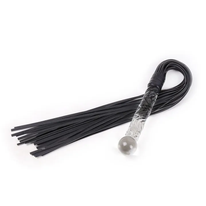 Flogger con Mango de Cristal 70 cm de Latetobed Bdsm Line