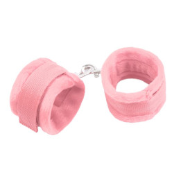 Esposas de Tela con Velcro para Muñecas con Pelo Largo Rosa de Intoyou Bdsm Line | VibraZon