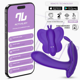 Wingy Estimulador Mariposa con APP Púrpura de Intoyou App Series | VibraZon