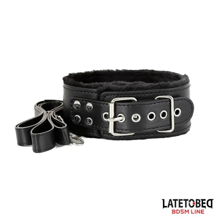 Set de 7 Piezas de Bondage Negro de Latetobed Bdsm Line