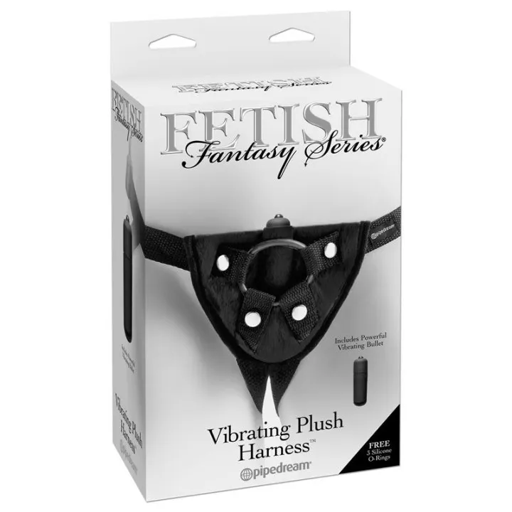 Arnés con Bala Vibradora Negro de Fetish Fantasy Harness