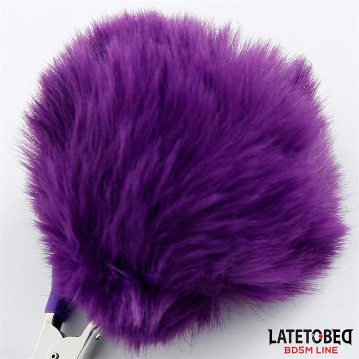 Pinzas para Pezones con Pelo Púrpura de Latetobed Bdsm Line | VibraZon