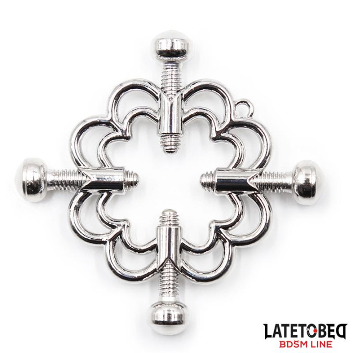 Pinzas de Metal para Pezones Ajustables de Latetobed Bdsm Line | VibraZon