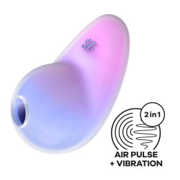 Pixie Dust Succionador de Clítoris con Vibración Violeta/Rosa de Satisfyer | VibraZon