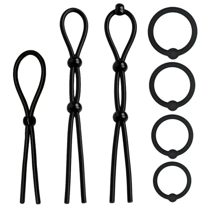Set de 7 Anillos para el Pene Silicona Sólida de Beast Rings