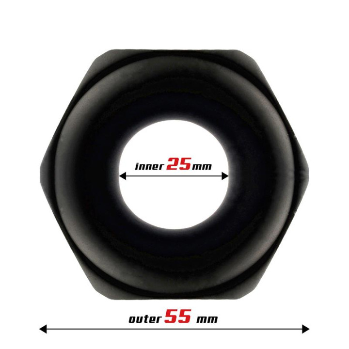 Anillo para el Pene Nut Silicona Líquida 25 mm de Beast Rings | VibraZon