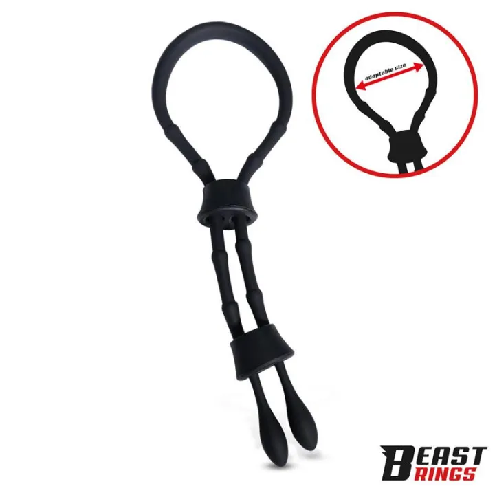 Lasso Anillo para el Pene Silicona Ajustable de Beast Rings