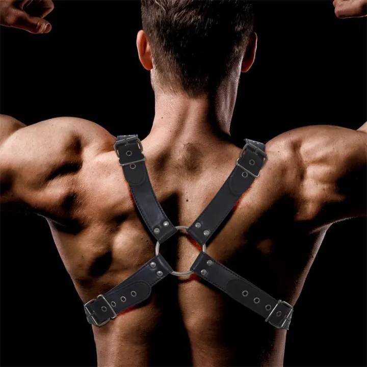 Darom Arnés Masculino para Bondage Cuero Vegano de Intoyou Bdsm Line