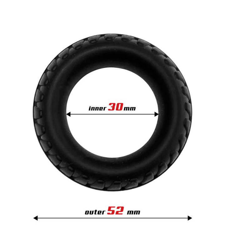 Anillo para el Pene Turbine Silicona Líquida 30 mm de Beast Rings | VibraZon