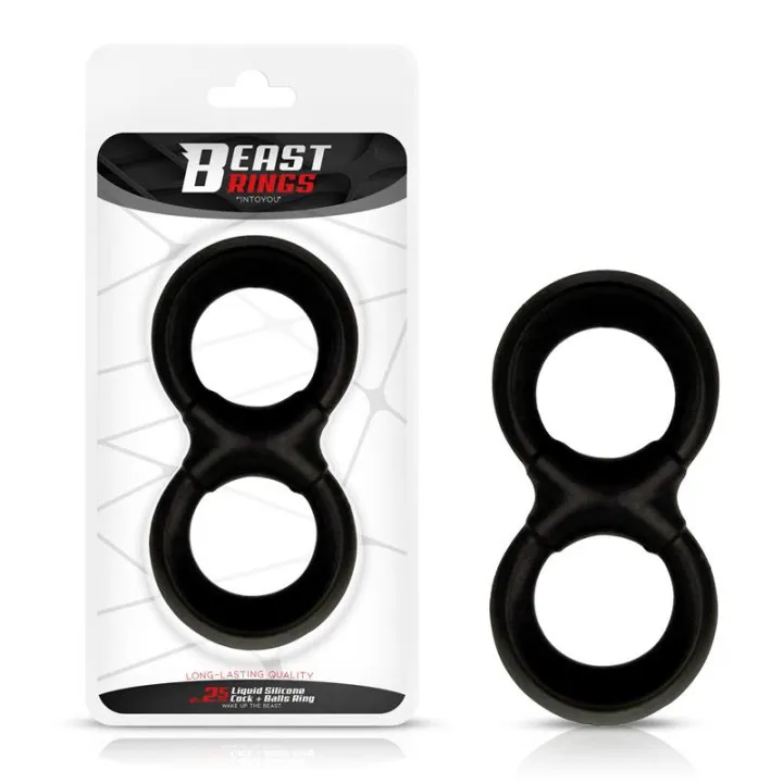 Anillo Pene y Testículos Silicona Líquida 25 mm de Beast Rings