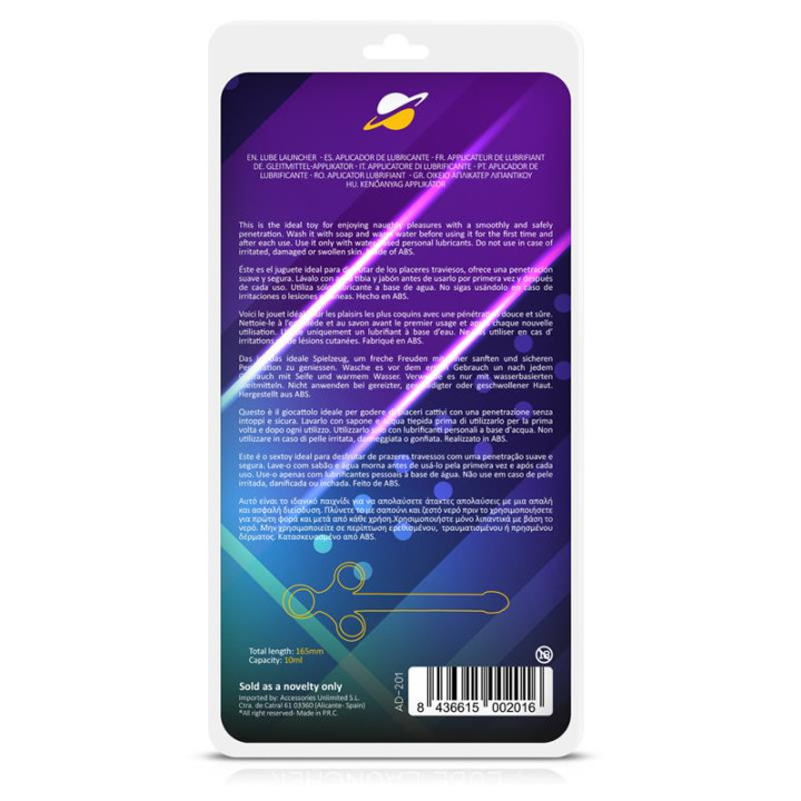 Aplicador Anal de Lubricante 10 ml de Afterdark | VibraZon