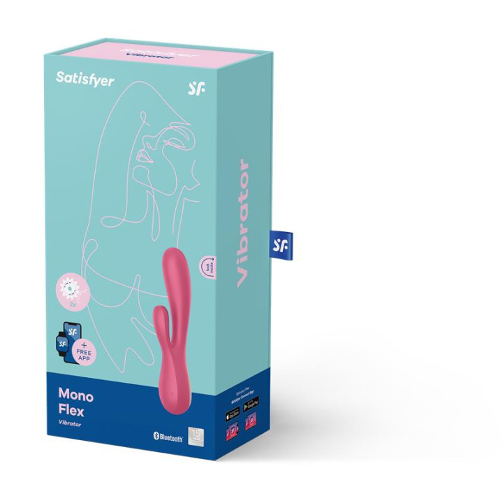 Mono Flex Vibrador con APP Rojo de Satisfyer | VibraZon