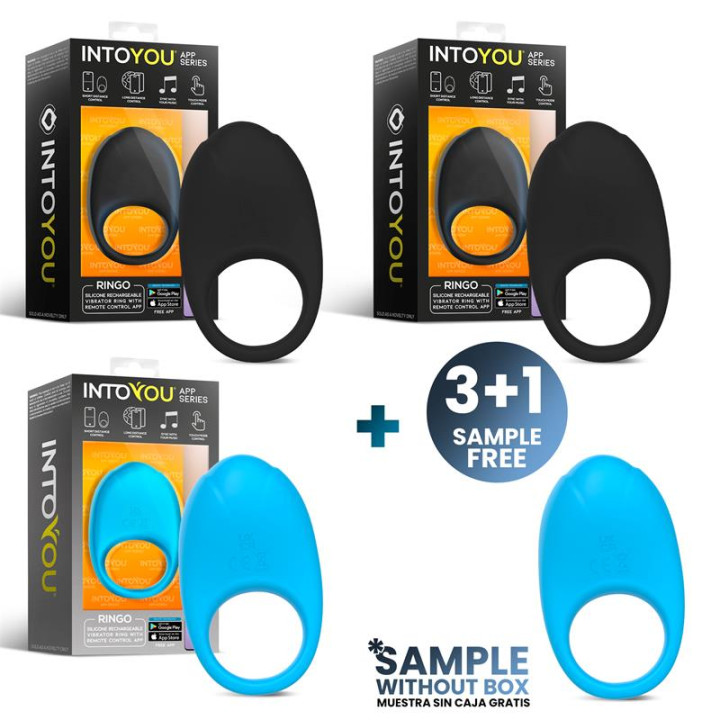 Pack 3+1 Ringo Ringo Anillo Vibrador con APP de Intoyou App Series | VibraZon
