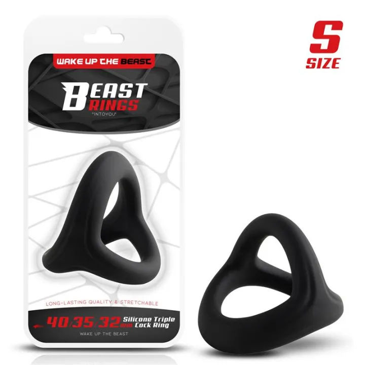 Anillo Triple Silicona Solida 40/35/32mm Talla S de Beast Rings