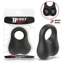 Anillo con Bolas Internas Silicona Liquida 30 mm de Beast Rings | VibraZon